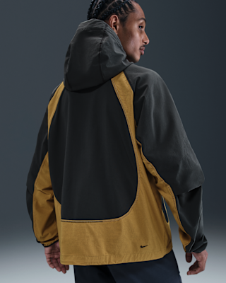 Nike Tech Men's Dri-FIT Woven Color-Block Windrunner Loose